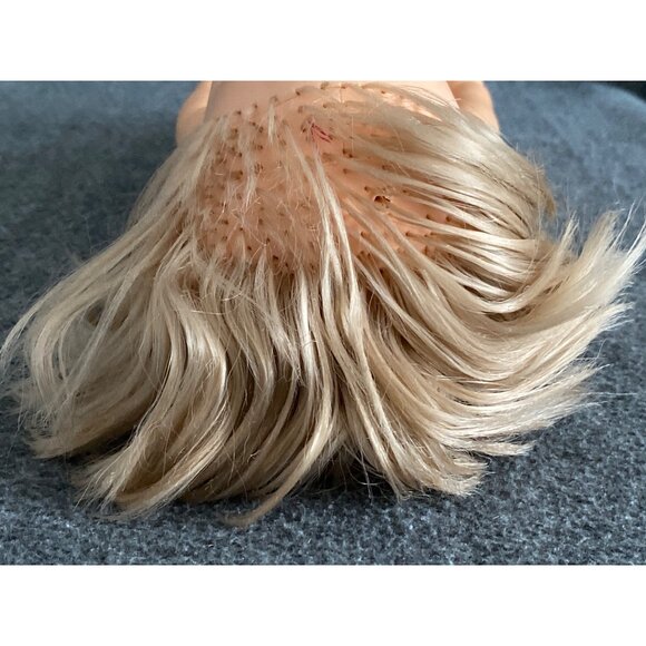 VTG Mattel Tippee Toes Baby Doll Blonde Hair Blue Eyes Girl Articulated 1980 - Picture 12 of 12